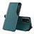 Handytasche Stand Schutzhülle Flip Leder Hülle QH1 für Samsung Galaxy S23 FE 5G Grün