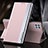 Handytasche Stand Schutzhülle Flip Leder Hülle QH2 für Samsung Galaxy A22s 5G Rosa