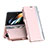 Handytasche Stand Schutzhülle Flip Leder Hülle QH2 für Samsung Galaxy Z Fold5 5G Rosegold