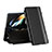 Handytasche Stand Schutzhülle Flip Leder Hülle QH2 für Samsung Galaxy Z Fold5 5G Schwarz