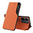 Handytasche Stand Schutzhülle Flip Leder Hülle QH3 für Xiaomi Poco C65 Orange