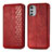 Handytasche Stand Schutzhülle Flip Leder Hülle S01D für Motorola Moto E32 Rot