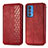 Handytasche Stand Schutzhülle Flip Leder Hülle S01D für Motorola Moto Edge S Pro 5G Rot