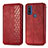 Handytasche Stand Schutzhülle Flip Leder Hülle S01D für Motorola Moto G Pure Rot