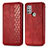Handytasche Stand Schutzhülle Flip Leder Hülle S01D für Motorola Moto G10 Power Rot