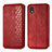 Handytasche Stand Schutzhülle Flip Leder Hülle S01D für Samsung Galaxy A01 Core Rot