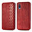 Handytasche Stand Schutzhülle Flip Leder Hülle S01D für Samsung Galaxy A02 Rot