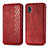 Handytasche Stand Schutzhülle Flip Leder Hülle S01D für Samsung Galaxy A20 SC-02M SCV46 Rot