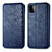 Handytasche Stand Schutzhülle Flip Leder Hülle S01D für Samsung Galaxy A22 5G Blau