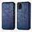 Handytasche Stand Schutzhülle Flip Leder Hülle S01D für Samsung Galaxy A51 5G Blau