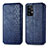 Handytasche Stand Schutzhülle Flip Leder Hülle S01D für Samsung Galaxy A52 4G Blau