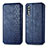 Handytasche Stand Schutzhülle Flip Leder Hülle S01D für Samsung Galaxy A70S Blau