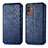 Handytasche Stand Schutzhülle Flip Leder Hülle S01D für Samsung Galaxy M13 5G Blau