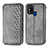 Handytasche Stand Schutzhülle Flip Leder Hülle S01D für Samsung Galaxy M31 Grau