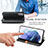 Handytasche Stand Schutzhülle Flip Leder Hülle S01D für Samsung Galaxy S21 FE 5G