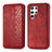 Handytasche Stand Schutzhülle Flip Leder Hülle S01D für Samsung Galaxy S22 Ultra 5G Rot