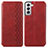 Handytasche Stand Schutzhülle Flip Leder Hülle S01D für Samsung Galaxy S23 Plus 5G Rot
