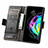 Handytasche Stand Schutzhülle Flip Leder Hülle S02D für Motorola Moto Edge Lite 5G
