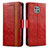 Handytasche Stand Schutzhülle Flip Leder Hülle S02D für Motorola Moto G Power (2021) Rot