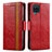Handytasche Stand Schutzhülle Flip Leder Hülle S02D für Samsung Galaxy A12 5G Rot