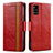 Handytasche Stand Schutzhülle Flip Leder Hülle S02D für Samsung Galaxy A51 5G Rot