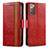 Handytasche Stand Schutzhülle Flip Leder Hülle S02D für Samsung Galaxy Note 20 5G Rot