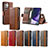 Handytasche Stand Schutzhülle Flip Leder Hülle S02D für Samsung Galaxy S21 Ultra 5G