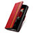 Handytasche Stand Schutzhülle Flip Leder Hülle S02D für Samsung Galaxy Z Fold3 5G Rot