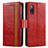 Handytasche Stand Schutzhülle Flip Leder Hülle S02D für Sony Xperia Ace II Rot