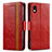Handytasche Stand Schutzhülle Flip Leder Hülle S02D für Sony Xperia Ace III Rot