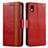 Handytasche Stand Schutzhülle Flip Leder Hülle S02D für Sony Xperia Ace III SO-53C Rot