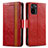 Handytasche Stand Schutzhülle Flip Leder Hülle S02D für Xiaomi Poco M5S Rot