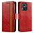 Handytasche Stand Schutzhülle Flip Leder Hülle S02D für Xiaomi Redmi 10 Power Rot