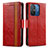 Handytasche Stand Schutzhülle Flip Leder Hülle S02D für Xiaomi Redmi 11A 4G Rot