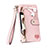 Handytasche Stand Schutzhülle Flip Leder Hülle S03D für Apple iPhone 13 Rosa