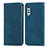 Handytasche Stand Schutzhülle Flip Leder Hülle S04D für LG Velvet 2 Pro Blau