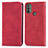 Handytasche Stand Schutzhülle Flip Leder Hülle S04D für Motorola Moto E20 Rot