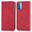 Handytasche Stand Schutzhülle Flip Leder Hülle S04D für Motorola Moto G41 Rot