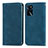 Handytasche Stand Schutzhülle Flip Leder Hülle S04D für Oppo A16s Blau