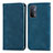 Handytasche Stand Schutzhülle Flip Leder Hülle S04D für Oppo A54 5G Blau