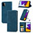 Handytasche Stand Schutzhülle Flip Leder Hülle S04D für Samsung Galaxy A22 5G