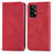 Handytasche Stand Schutzhülle Flip Leder Hülle S04D für Samsung Galaxy A72 4G Rot
