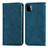 Handytasche Stand Schutzhülle Flip Leder Hülle S04D für Samsung Galaxy F42 5G Blau