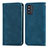 Handytasche Stand Schutzhülle Flip Leder Hülle S04D für Samsung Galaxy F52 5G Blau