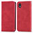 Handytasche Stand Schutzhülle Flip Leder Hülle S04D für Samsung Galaxy M01 Core Rot