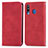 Handytasche Stand Schutzhülle Flip Leder Hülle S04D für Samsung Galaxy M30 Rot