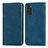 Handytasche Stand Schutzhülle Flip Leder Hülle S04D für Samsung Galaxy S20 Blau