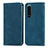 Handytasche Stand Schutzhülle Flip Leder Hülle S04D für Sony Xperia 5 III Blau