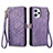 Handytasche Stand Schutzhülle Flip Leder Hülle S04D für Xiaomi Redmi 12 4G Violett