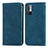 Handytasche Stand Schutzhülle Flip Leder Hülle S04D für Xiaomi Redmi Note 10 5G Blau